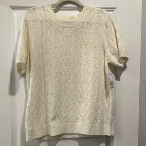 Croft & Barrow Cream Sweater Cardigan